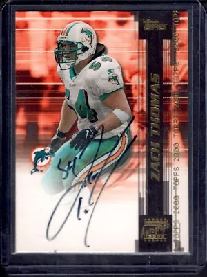 2000 Topps Auto Zach Thomas #ZT Auto • $46.75