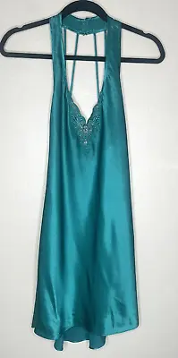Vintage Fredricks Of Hollywood Green 90's Slip Dress Nightie Grunge Size Small • $24.99
