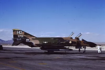 4676 Original Military Aircraft Slide F-4d Phantom 66-7701/ho 49tfw Usaf 1976 • $3.50