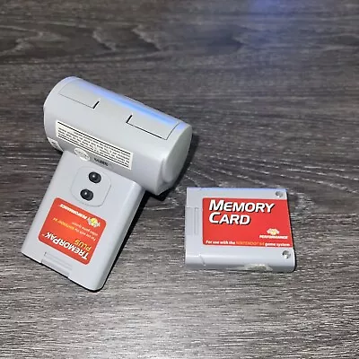 Nintendo 64 N64 Tremor Pak Performance Rumble Plus Memory Card Bundle  • $12