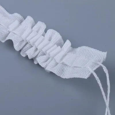 $3.22 • Buy 10M Curtain Heading Tape Pencil Pleat Lining Pinch White Drapes Home Supplies