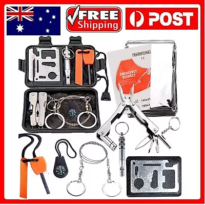 Outdoor Survival Gear Kit Tactical Hiking Camping Sport Emergency Equipment Tool • $19.49