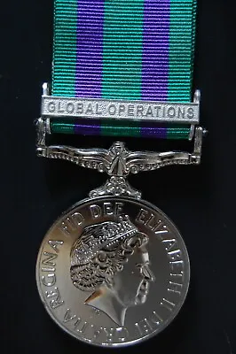 Silver  2008 General Service Medal  Clasp  Global Operations • £30