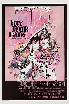 My Fair Lady 1964 U.S. One Sheet Poster • $700