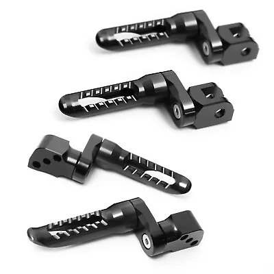 Black BOB 1 Inch Extended Front Rear Foot Pegs Kit For Vmax 1700 09-14 15 16 17 • $103.80