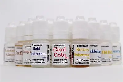 £8.49 • Buy Classikool 10ml Favourite Food Flavouring Sets Professional Concentrated & Tasty