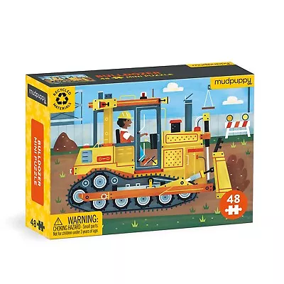 Mudpuppy Mini Bulldozer 48 Piece Jigsaw Puzzle • $8.04