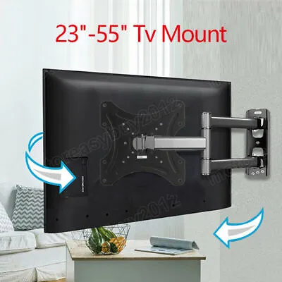 TV Wall Bracket 26 32 37 40 42 47 50 55  Inches Tilt Swivel Universal Corner UK • £14.69