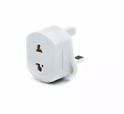 £5.90 • Buy Plug Adaptor Two To Three Pin Toothbrush Adapter Epilators Bathroom UK