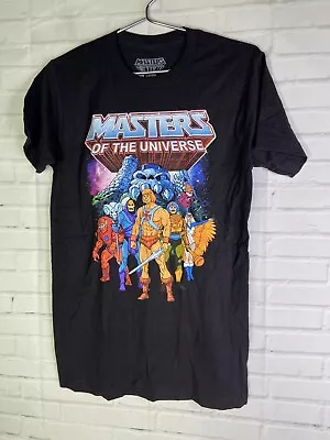 Masters Of The Universe Graphic Print Short Sleeve Black Tee T-Shirt Mens Size S • $20