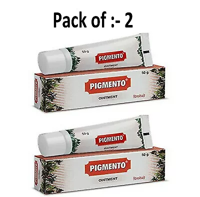 2 X Charak Pigmento Ointment Cream For Vitiligo Promotes Melanin In Skin 50 Gm • $12.70