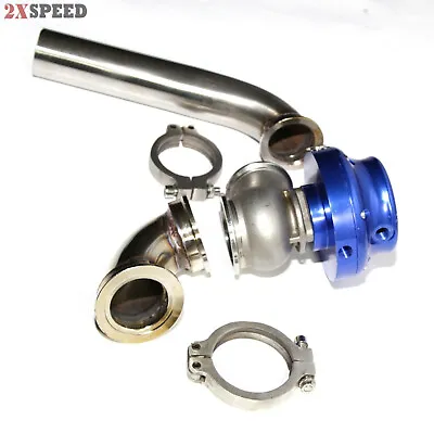 $109.99 • Buy 38MM V-band Wastegate+ Exhaust Dump Tube Pipe+90 Degree Elbow Inlet Adapter