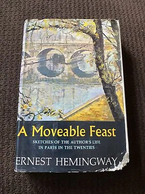 A Moveable Feast Ernest Hemingway 1964 Book Of The Month Club HCDJ • $17