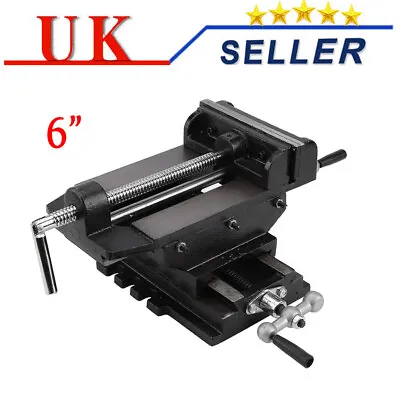 6''150mm Heavy Duty Cross Slide Drill Press Shop Vise X-Y Clamp Milling Machine • £52.89