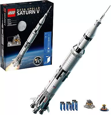 LEGO 92176 Ideas NASA Apollo Saturn V Space Rocket and Vehicles Spaceship ... • $565.51