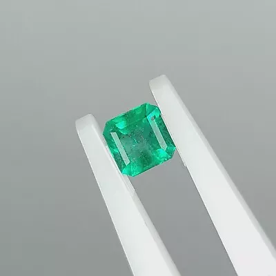 DEEP GREEN NATURAL COLOMBIAN CUT EMERALD FROM MUZO 0.35 Ct. W/ GIA ALUMNI CHECK • $320