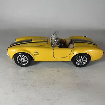 1965 Shelby Cobra 427 Yellow With Black Stripes Maisto Premiere DC 1:24 NO Box • $9.92