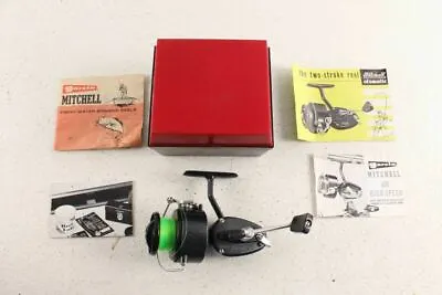 Vintage Garcia Mitchell 440 Spinning Reel Case & Paperwork • $95