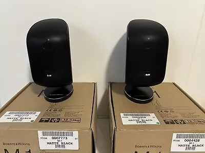 B&W Bowers & Wilkins M1 Mk2 Satellite Speakers PAIR. SERIES 2 With Table Stands • £160