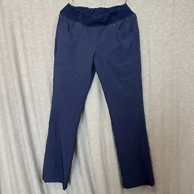 Cherokee Maternity Navy Blue Scrub Pants Size Small Women Pockets Comfort • $9.99