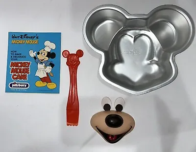 Vtg Disney Mickey Mouse Bake And Decorate Set Cake Pan Pillsbury 1978 • $13.30