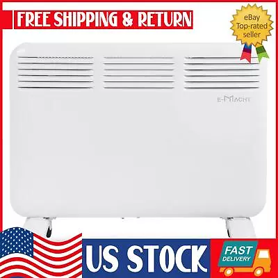 1000W Quiet Panel Heater W/ Led Portable Indoor Electric Convection Space Heater • $100.48