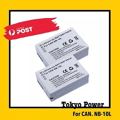 2x NB-10L 10LM Battery For Canon PowerShot G1 G15 G16 G1x SX40 SX50 HS • $26.90