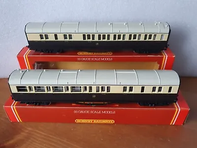 £29 • Buy Hornby GWR Collett Coaches X2 Chocolate & Cream Excellent Condition