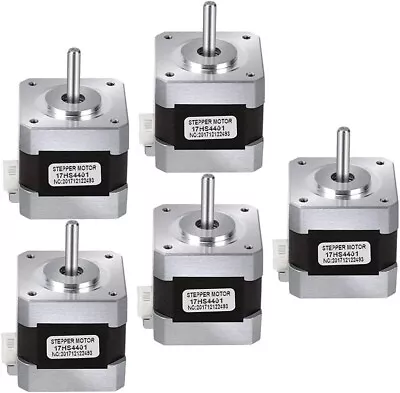 Nema 17 Stepper Motor 5pcs Bipolar 1.7A 40Ncm(56.2oz.in) 4-Lead 3D Printer CNC • $47.99