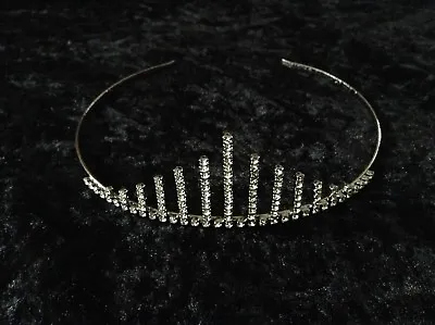Diamante & Pewter Colour Metal Tiara - New & Boxed - Wedding Or Prom • £19.99