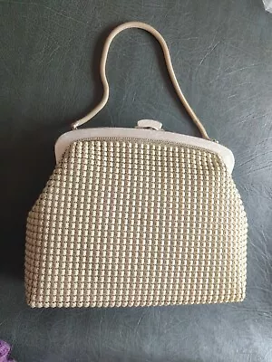 Oroton Vintage Handbag. Off White Purple Lining Silver Trim. Perfect Condition • $100