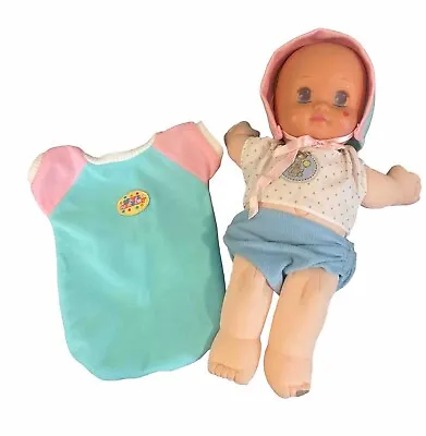 Vintage Mattel 1991 Magic Nursery Newborn Baby Doll And Pajamas And Bonnet • $19.79