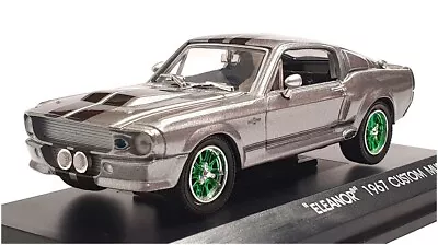 Greenlight 1/43 Scale 86411 - 1967 Custom Mustang  Eleanor  Silver Green Wheels • $43.55