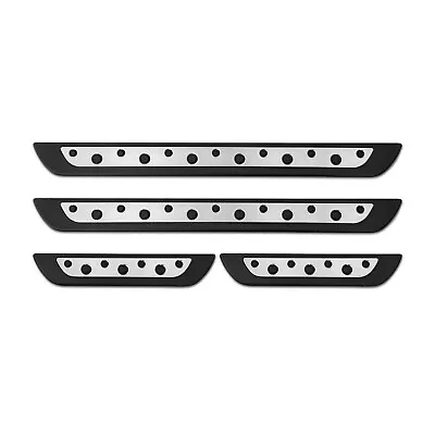 Door Sill Scuff Plate Scratch Protector For Honda Steel Silver 4 Pcs • $54.90