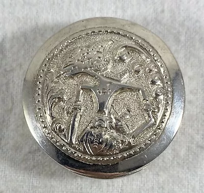 Vintage Asian Sterling Silver Pillbox 23 Grams • $19.99
