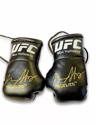 Max Holloway UFC Autographed Mini Boxing Gloves (pair) (Collectors Edition) • $11.89