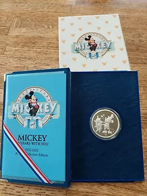 Disney .999 Silver 1 Oz Coin Sixty Years  MICKEY  Commemorative Proof • $32
