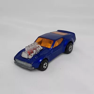 1973 Matchbox Lesney Rolamatics Mustang Piston Popper No 10 Blue • $7.49