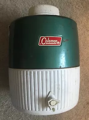 Vintage Coleman 2 Gallon Water Jug Cooler Green • $14.99