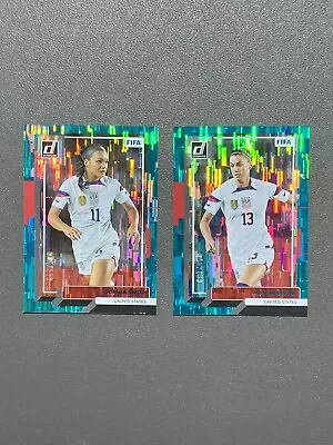 $11.50 • Buy 2022 Donruss Soccer Alex Morgan Sophia Smith Aqua Teal Foil /199 USA!