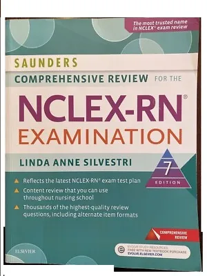 $49.95 • Buy Saunders Comp Review Nclex-rn Examination 7th Ed Silvstri Soft Cover Elsevier