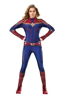 £11 • Buy Captain Marvel Hero Suit Ladies Fancy Dress Comic Book Superhero Adults Costume