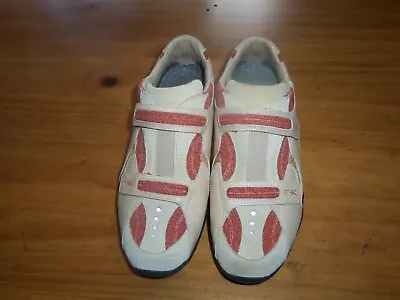 Michelle K Womens #SN32088 NATURAL & RUST Sneakers Size 8 Us-EUC • $16.25