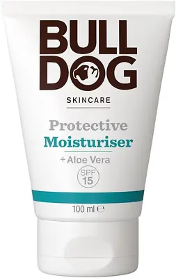 BULLDOG - Skincare For Men | Protective Moisturiser | Face Cream With SPF 15 | 1 • £8.58