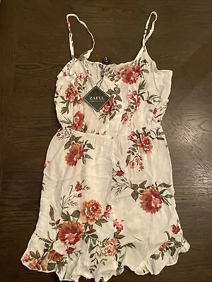 Woman’s Zafron Floral Print  Romper Dress Size 4L New With Tags • $17.99