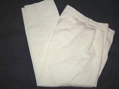J. Crew Pants Sz 33 X 29.5  Lightest Pale Yellow Cotton Twill Stonewashed Lnwot • $18.54