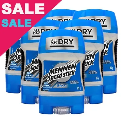 Cool Night Mennen Speed Stick Deodorant Antiperspirant Gel 6 X 85g • $57.59