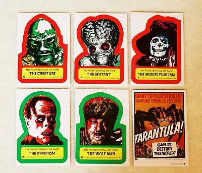 TOPPS 1980 CREATURE FEATURE Stickers 13 - 22  Pick WOLF MAN Alien Phantom SPider • $3.75