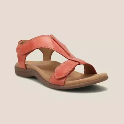 Ladies Sandals Casual Orthopedic Wedge Shoes Summer Beach Slingback Flats Shoes • £9.81