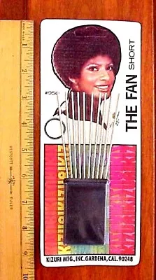$5.95 • Buy  Vintage African-American Woman Metal / Plastic Afro Pick Comb On Display Card  